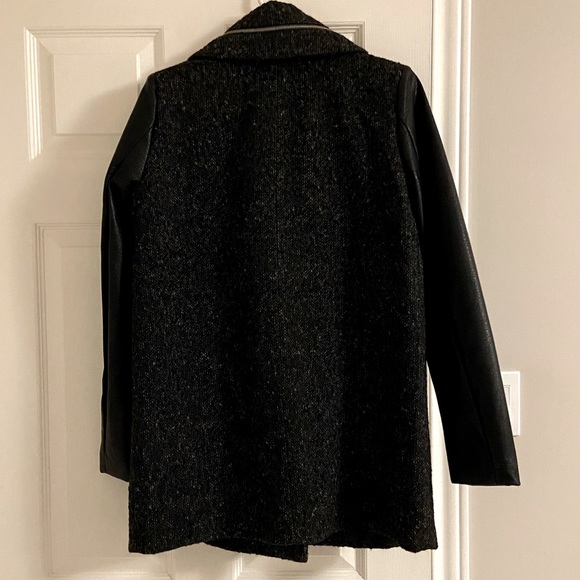 New Noisy May Coat with vegan leather sleeves - Picture 4 of 5